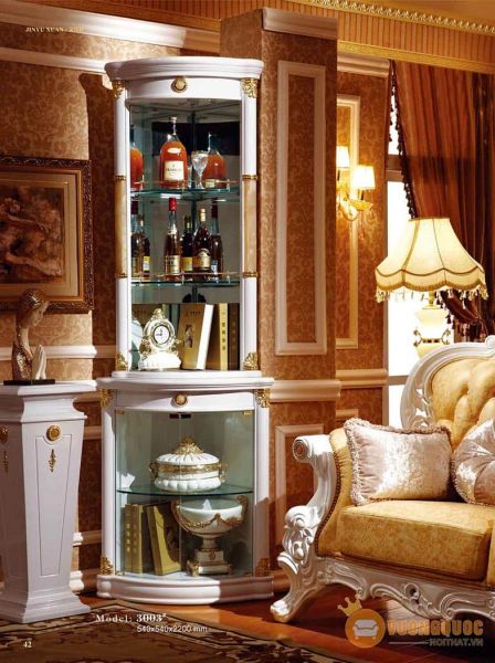 Bộ sưu tập tủ rượu tone trắng cho không gian nội thất tinh tế mỹ quan